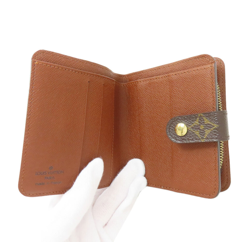 Louis Vuitton Compact Zip Bi fold Wallet Monogram Canvas - Picture 4 of 6